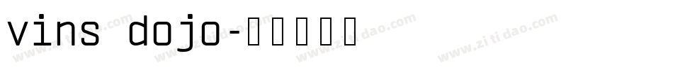 vins dojo字体转换
